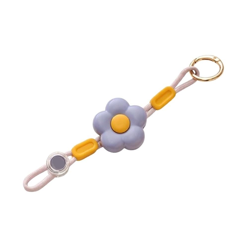 3Pcs Adjustable Flower Shaped Hat Clips, Portable Multifunctional Hat Fastener Clips for Travel Backpack Water Bottle Strap Decoration(Purple)