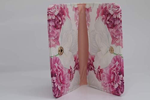 Birth Control Pill Case/Wallet - Flowers- Cute and Discreet 4" x 3"