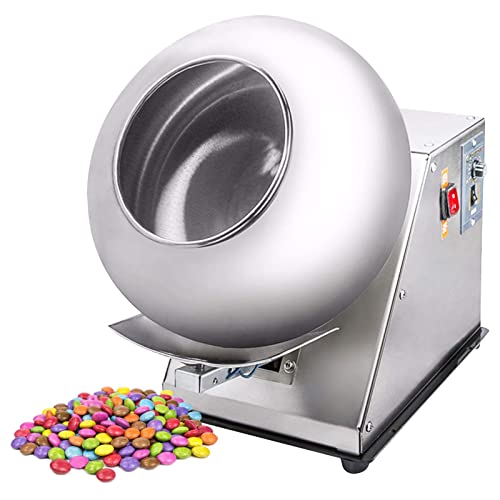 Electric Sugar Coating Machine 2-5kg/h Candy Coater Machine Chocolate Coating Polishing Machine Coater Sugar Ball Coating Drying Machine for Pharmaceutical and Food Industries