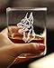 Doberman Face Whiskey Rocks Glass - Unique Dog Themed Decor and Gifts for Moms & Dads of Pinscher Dobermans - 10.25 Oz