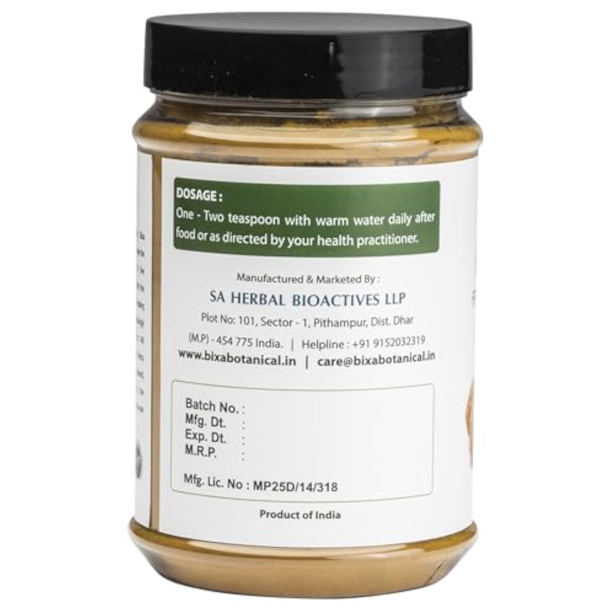 Bixa Botanical Harde Powder, Natural Digestive Support