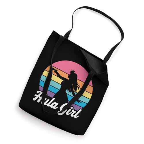 Bolso tote retro hawaiano con chica hula y puesta de sol vintage miniatura 2