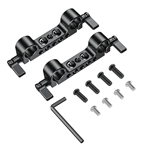 SMALLRIG 15mm Rod Clamp(2 Piezas), 15mm LWS Rod Adapter - 2061