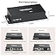 HDMI USB KVM Extender Kit 1080P, BolAAzuL 50M HDMI KVM USB Extender Balun über RJ45 Cat5e/6 Netzwerkkabel mit Loop Out & POC Funktion, verlustfreie Übertragung Flexible Distanz