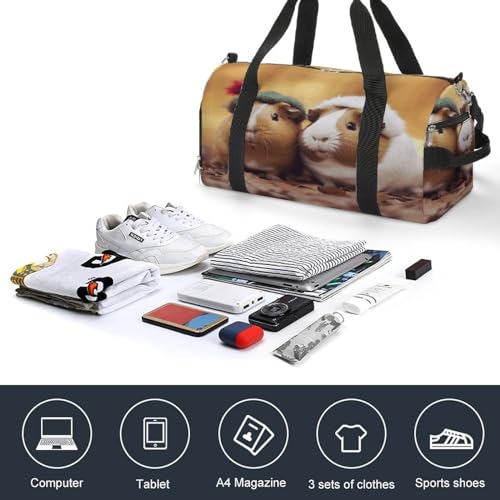 Gym Bag,Cute Guinea Pigs Gym Duffle Bag,sports Gym Bag,small Fitness Workout Sports Duffle Bag,gym Bag for Women And Men, style4