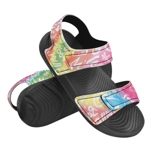 Rainbow Sandals Unisex Child Adjustable Strap Sport Hiking Athletic Sandals Outdoor Causal Shoes for Summer2
