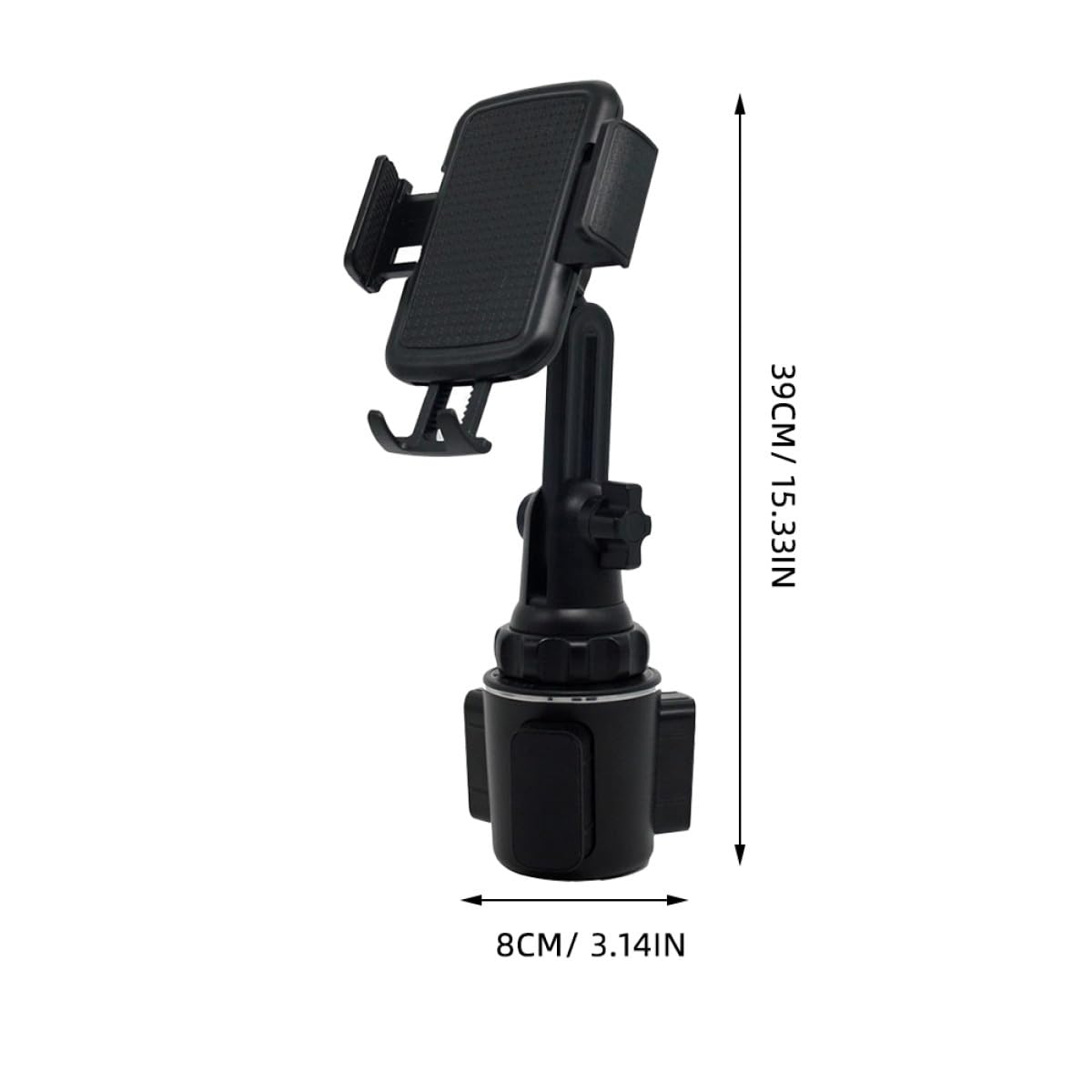 Cabilock Soporte para Teléfono Móvil Ajustable Portavasos Expandible para Coche y Camión Soporte para Vehículo Compatible Portavasos Práctico para Conducción Segura