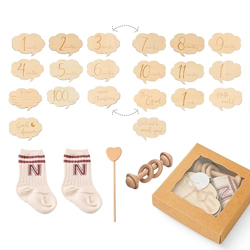 Image of Baby Gift Set for Newborn New Baby Gift Set - Newborn Baby Essentials Baby Bath Set with Baby Blanket Baby Rattle - New Born Baby Girls Gift & Baby Boy Gifts for Baby Shower