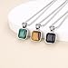COAI Tiger Eye Necklace for Men, Stainless Steel Pendant Necklace for Men 24