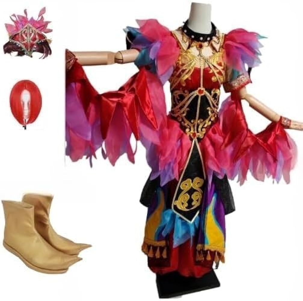 Amazon.co.jp: 宝*庫オウムダンサー コスプレ衣装+ウィッグ+ 靴cosplay