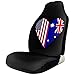 Produktbild Sobre-mesa Halb Australien Flagge Halb USA Flagge Liebe Herz Faszinierende Mode Muster Autositzbezüge Komplettsatz Von 1 Universal Fit