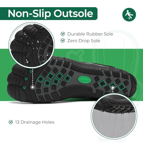 Image of SAGUARO Water Shoes for Women - Barefoot Quick-Dry Aqua Sock, Lightweight, Breathable for Swimming, Beach and Outdoor Activities Size 5.5-10.5