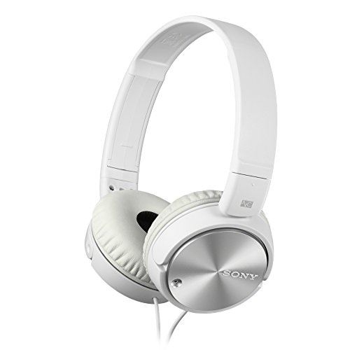 Sony MDR-ZX110NA - Cuffie on-ear con microfono, Eliminazione del rumore, Bianco