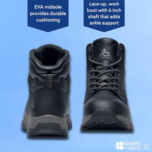 ACE Work Boots Men's, Women's, Unisex Fort Rock Nano Composite Toe (NCT) Slip and Water Resistant Boots4