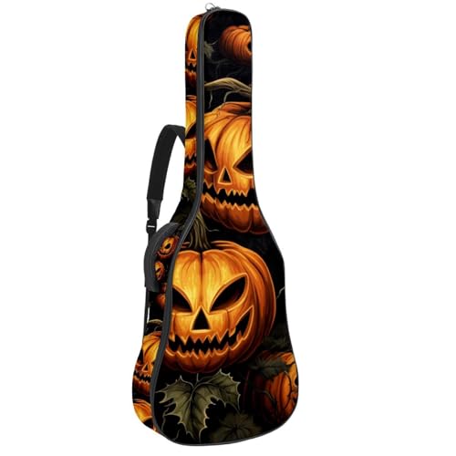 Housse guitare acoustique Halloween | Sacoche rembourrée pour basse électrique et ukulélé 106cm