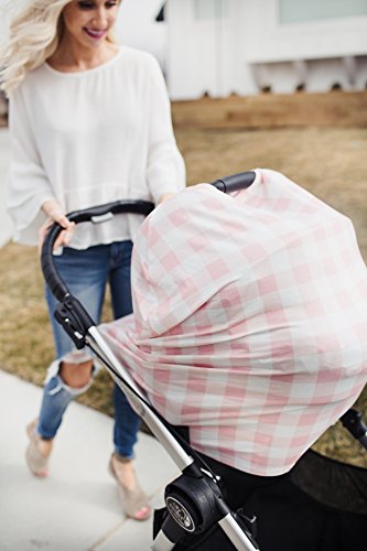 Image of Copper Pearl Nursing Cover for Breastfeeding - Multi-Use Baby Car Seat Cover, Stroller Cover & Breast Feeding Cover Up for Women, Stretchy Breathable High Quality Cover for Boy or Girl, London