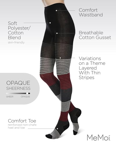 Image of MeMoi Gradient Stripes Sweater Tights