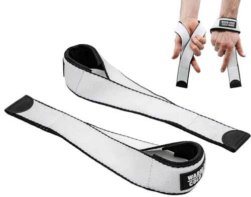 Image of WARM BODY COLD MIND V2 Lifting Wrist Straps for Weightlifting - Hand Straps for Powerlifting, Weight Lifting, Bodybuilding Functional /Cross Training, Deadlift Gym Bar, Cotton