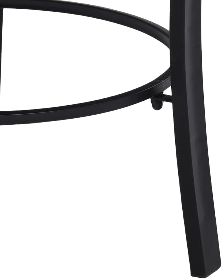 vidaXL Steel and Ceramic Mosaic Fire Pit Stove 26.8" - Terracotta - Outdoor Heating Solution, BBQ Partner, Round Tabletop for Convenience, Resistant Construction, WARNS Cancer and Reproductive Harm