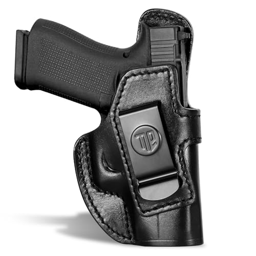 TacDefens TriggerBlock Leather Compatible with G43X MOS Holster, Leather Holster for G43/G43X/G43X