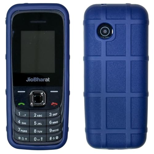 Image of ZAOMA Premium Back Case TPU Cover Compatible for Jio Bharat V4 4G Model No.: JBV191M2 Keypad Mobile Feature Phone Rugged Case (V4BHARAT RUGBB)
