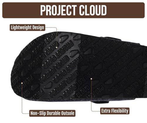 Image of 100% Genuine Leather Slip-on Footbed Clogs for Women - Fall Shoes for Women