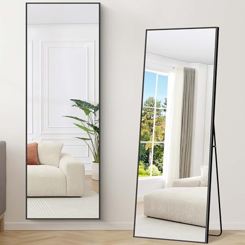 Weare Home Espejo de Cuerpo Entero 161 x 52 cm, de Pie y Pared con Marco de Aleación de Aluminio y...