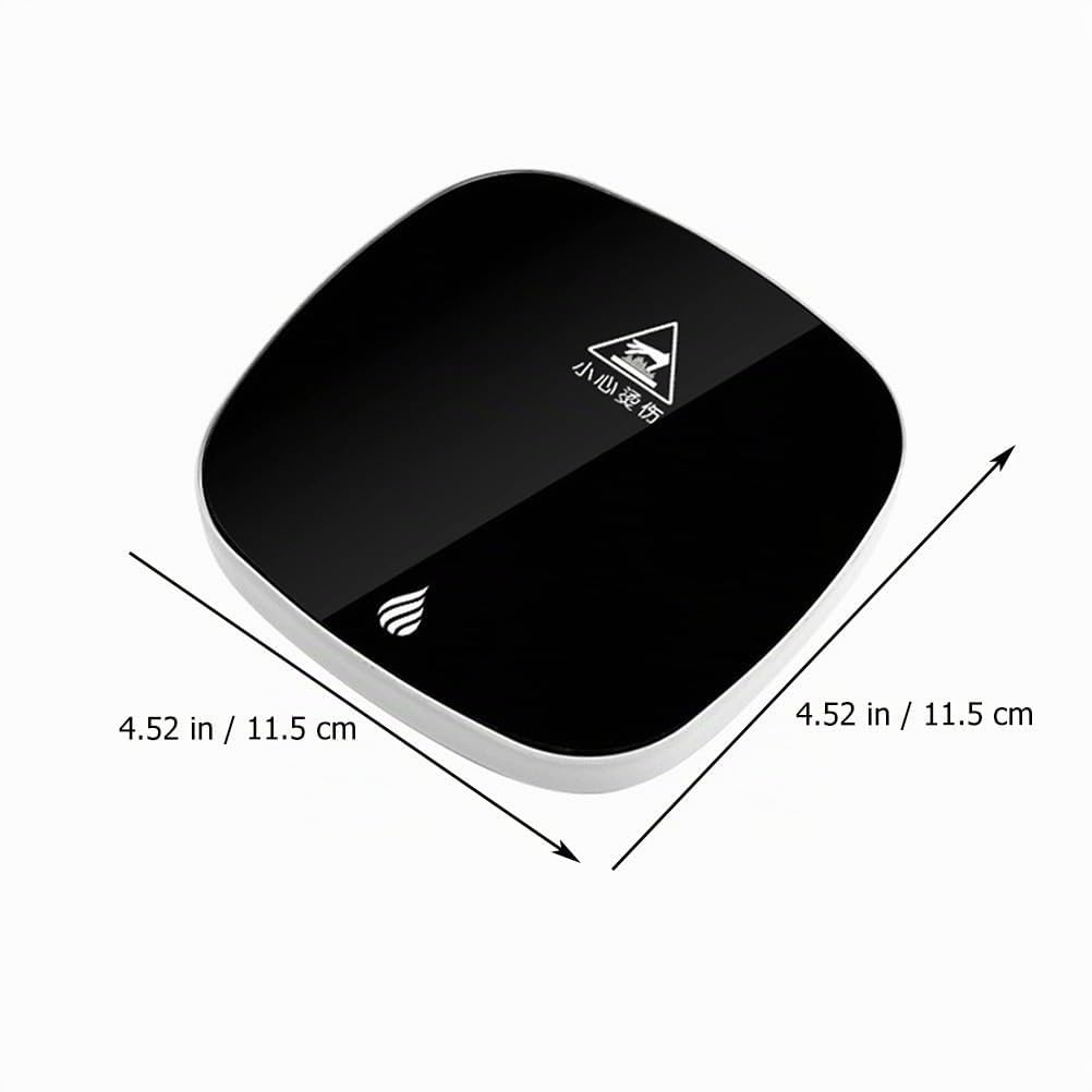 TEHAUX Chauffe-Tasse USB Tapis Chauffant Compact À Température Constante 50 ℃ pour Mug Et Boissons Réchauffeur De Tasse pour Bureau Maison Dortoir Et Voyage