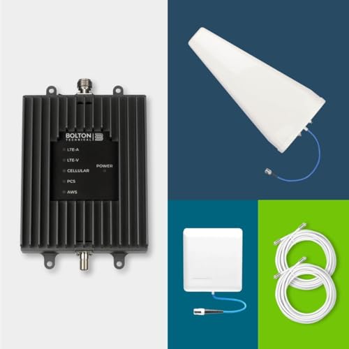 Image of Bolton Technical Victory | Home & Office Cell Phone Signal Booster | 4,000 sq ft | 5G /4G LTE | 72dB Gain| AT&T, Verizon, T-Mobile, and more| FCC Approved | Texas Company | Yagi Panel Kit (BT459600-YP)