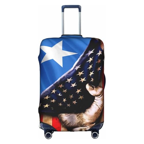 America And Somalia Somali Flag Travel Luggage Cover Washable Suitcase Case Suitcase Protector Fit Luggage Cover Small