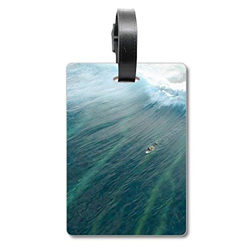 Étiquette d'identification pour valise au motif océan et sable pour bagage