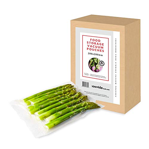 SousVideTools Box of 500-200x200mm Food Storage Vacuum Pouches