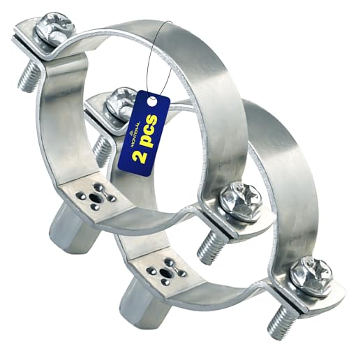 Renforcée Collier De Serrage Métallique M8/M10 avec Diamètre Ø22 mm ou 1/2" - Jeu de 2 Pièces - Garantie de 10 Ans - MONTERAL