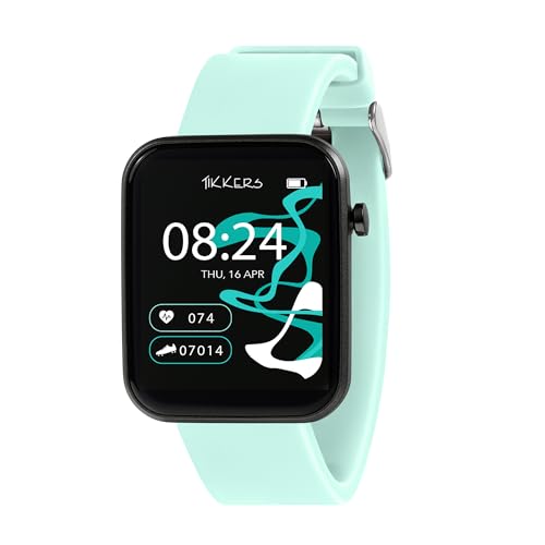 Tikkers Kids Series 13 Montre Intelligente avec Moniteur de Fitness, réveil, Appareil Photo, Connexion GPS, Moniteur de fréquence Cardiaque, Compteur de Pas,...