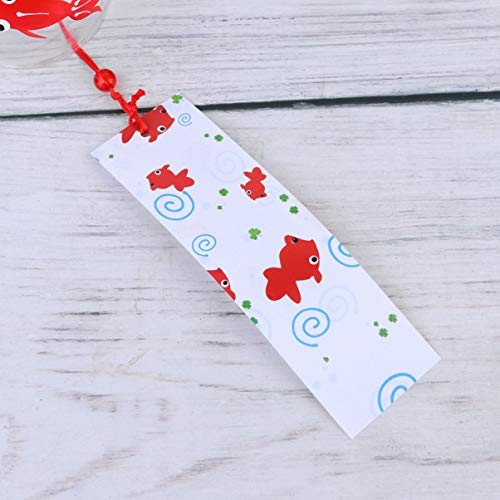 BESPORTBLE – Sinos de vento de peixe-dourado, enfeite com pingente de vidro para pendurar para amigo