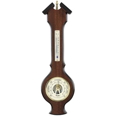 Classic Banjo Design Wall Barometer & Thermometer - British Made Cover