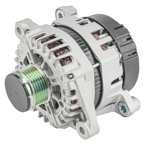 Image of PHILTOP Alternator Compatible With 2014 Sportage 2.4L, 2015-2016 Sportage, 2014-2015 Tucson 2.4L(130 Amp) 11702N 12V 130Amp CW 6-Groove Pulley | Fits 2014 Kia Sportage L4 2.4L, Replacement OE 373002G750, 2116037, AL4113X