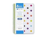Blue Sky 2017-2018 Academic Year Teachers Weekly Lesson Planner, Twin-Wire Bound, 5