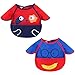 Bavaglini di Tomedek con maniche, 2 pezzi, impermeabili, a maniche lunghe, unisex, per bambini da 6 mesi a 3 anni 2