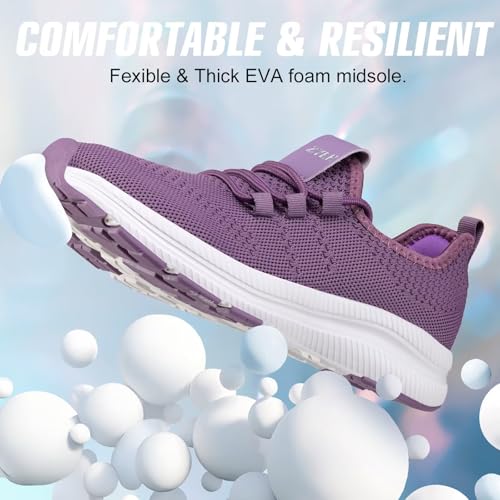 Image of ZYEN Wide Toe Box Shoes Women Non-Slip Ultra Light Running Sneakers Extra Wide Feet Arch Support Walking Shoes Tennis Diabetes Breathable Gym Workouts 6-12
