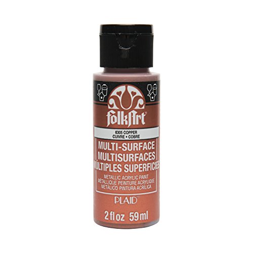 Image of FolkArt Multi-Surface Metallic Paint in Assorted Colors (2 oz), Metallic Copper