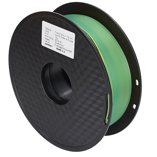 Consommable or vert en filament PLA tri-couleur soie 1.75 mm haute précision