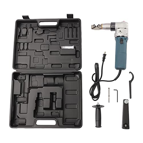 110V 625W Electric Metal Nibbler Metal Cutter 25000RPM High Speed Metal Cutting Tool with Storage Case for Cutting Iron Plates up to 0.16in and Stainless Steel Plates up to 0.1in