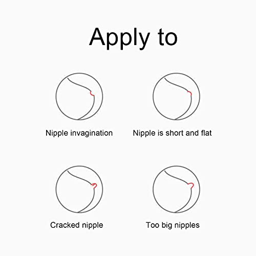 Protetor de Mamilo, 2 Peças de Protetor de Mamilo, Protetor de Mamilo para Amamentação Com Ventosa D