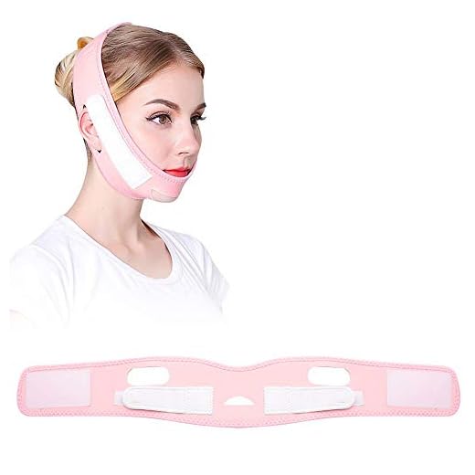 Face-Lifting-Gürtel - V-förmige Maske, V-förmige Maske - zum Heben von Hals und Kinn, Anti-Aging, atmungsaktive Schönheit