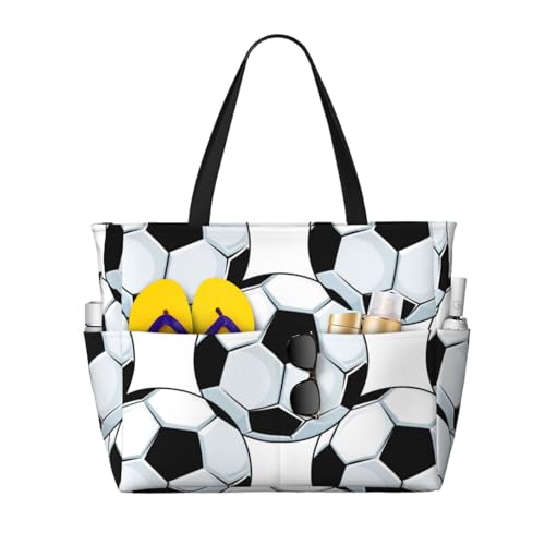 Grand sac de plage pour femme idéal pour transporter votre ballon de football