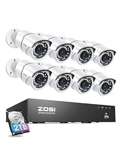 ZOSI 8CH 5MP POE Überwachungskamera Set