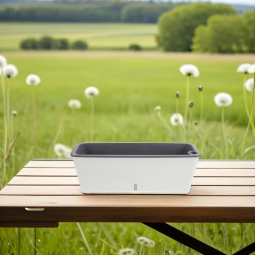 Jardinière rectangulaire en plastique PP litrage balcon - 8