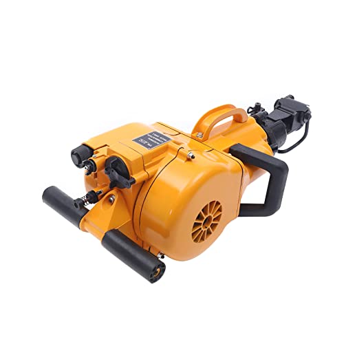 Internal Combustion Rock Drill – 185cc 2-Stroke Gasoline Powered Handheld Breaker, Heavy Duty Rock Drill Kit for Mining, Quarrying, Concrete Breaking, Trenching with Spare Rod & Funnel - Thumbnail 7