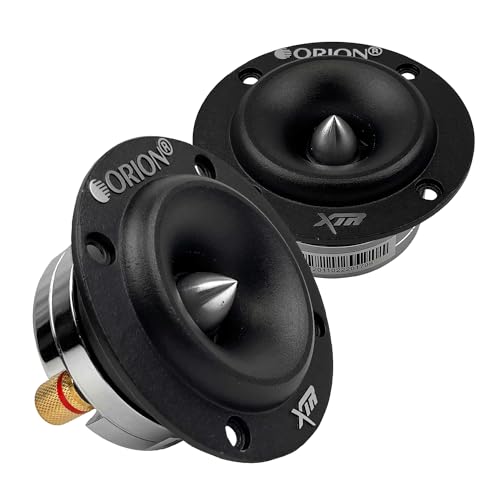 ORION XTR Series XTW350NE 3.2” Super Bullet Neodymium Tweeter | Aluminum Diaphragm, 1” Voice Coil, 110W RMS, 440W Max, Built-in Crossover - Pro Car Audio Tweeter (Pair)